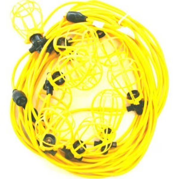 CEP 96132, 100' 12/3 SJTW String Light, Plastic Guards, Construction Electrical Products, Mfr#: 96132